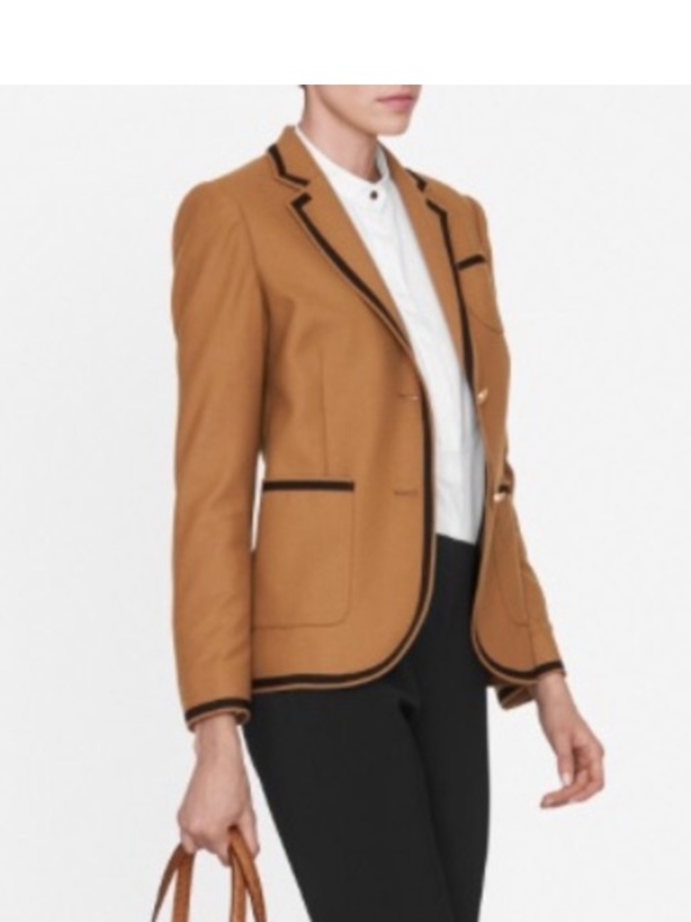LK Bennett Camel Blazer with Black Trim